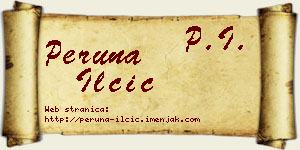 Peruna Ilčić vizit kartica